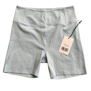 Girlfriend Collective XL High-Waisted Bike Shorts In Light Blue womens new